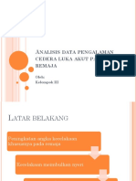 Analisis Data Pengalaman Cedera Luka Akut Pada Remaja