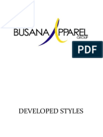 Busana Apparel Group Fabric and Garment Swatches