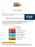 7 Layers of Osi Model Bank Exams Today