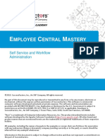 Mployee Entral Astery: Self Service and Workflow Administration