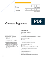 German Beg HSC Exam 2014