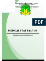 Medical Staff Bylaws RSINU 2015 Evaluasi