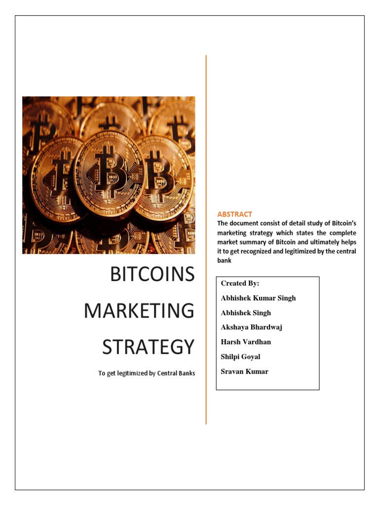 Bitcoin Marketing for Central Bank Legitimacy | PDF | Cryptocurrency |  Bitcoin