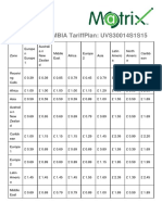 Online Tariff Plans