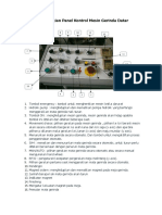 Bagian Bagian Panel Kontrol Mesin Gerinda Datar