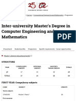 Inter-university Master's Degree in Computer Engineering and Mathematics |struct