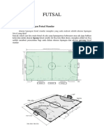 Ukuran dan Tanda Lapangan Futsal