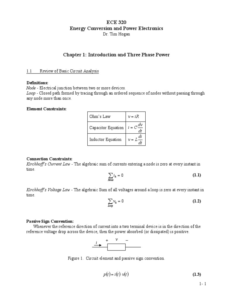 Energy Conversion and Power Electronics PDF Ac Power Quantity