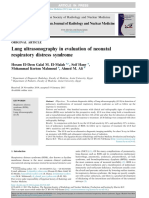 Lung Ultrasonography in Evaluation of Neonatal Res