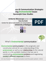 Social Awareness & Communication Strategies Concerning Issues Successful Case Studies