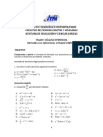 Taller 4 Cálculo Dif-Derivadas y Antiderivadas