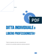 Ditta Individuale o Libero Professionista