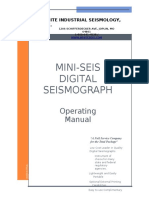 Mini-Seis Digital Seismograph Operating Manual