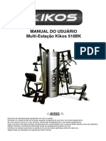 Estação de Musculação Kikos 518 BK + Kit Pilates - Produto de Showroom