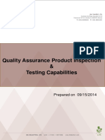 Quality Assurance Product Inspect and Testing Capabilities1