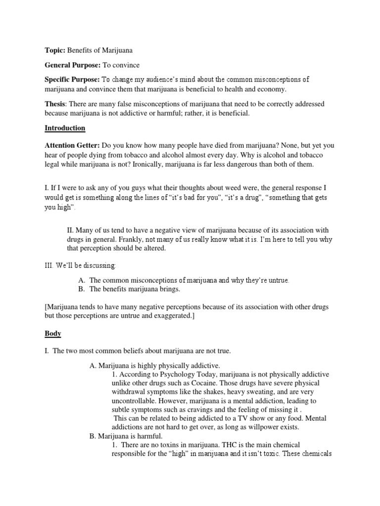 persuasive essay on marijuana