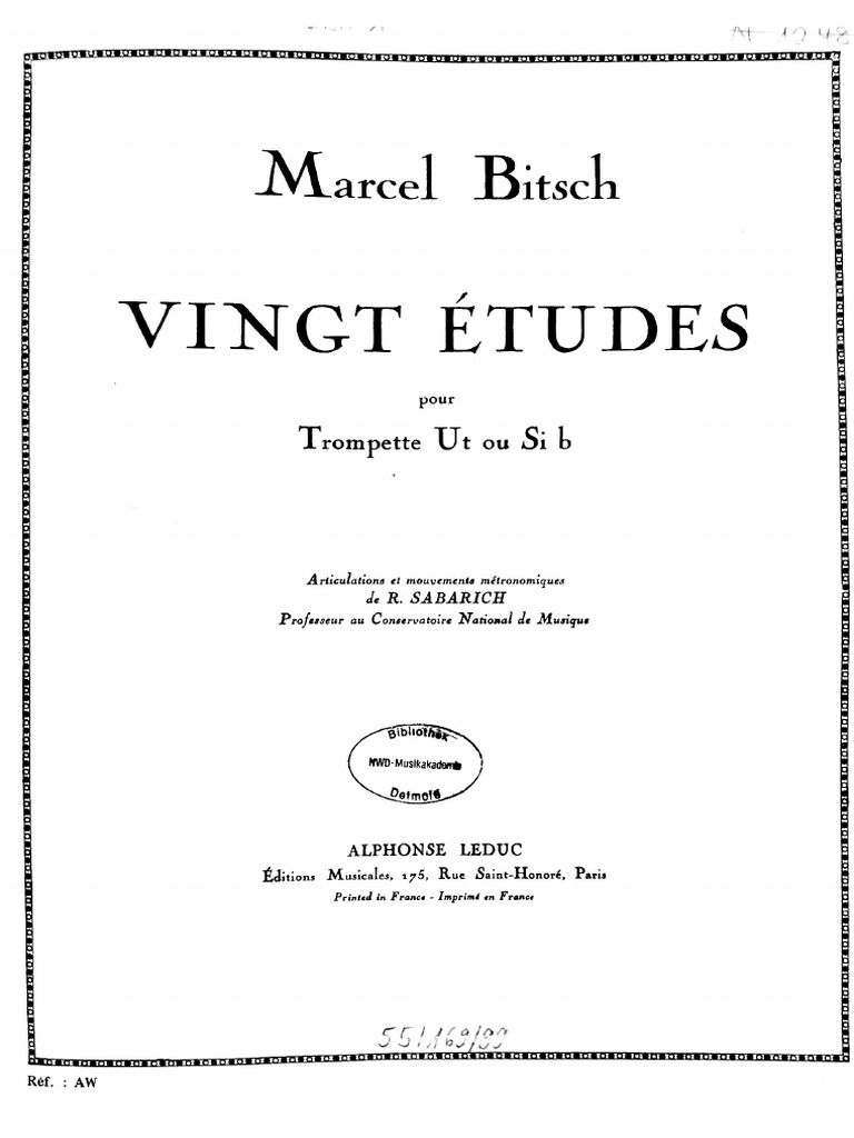 Bitsch Etudes PDF
