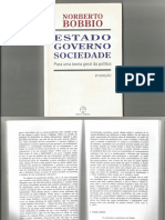 Bobbio -- Estado e Direito -- Estado, Governo, Sociedade