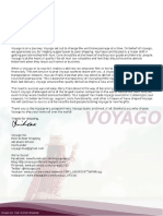 Voyago Inc. Thank You Letter