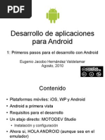 Download Desarrollo de aplicaciones para Android - 1 Primeros pasos by Jacobo Hernndez V SN36529064 doc pdf