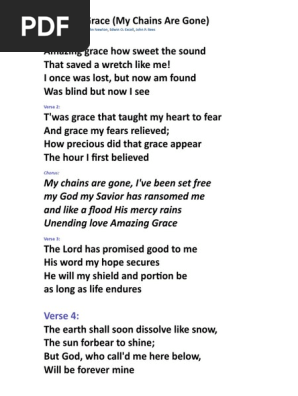 Amazing Grace (My Chains Are Gone) | PDF