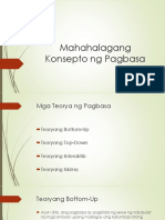 Mahahalagang Konsepto NG Pagbasa