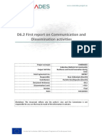 D6.2 First report on Communication and Dissemination activities