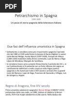 Petrarchismo in Spagna