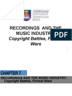 Recordings and The Music Industry