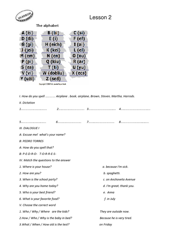 Lesson 2 Basic I | PDF