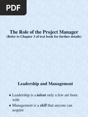 3.Project Manager's Role(Office-2003)