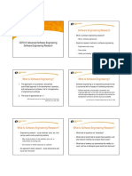 CDT413: Advanced Software Engineering Software Engineering Research