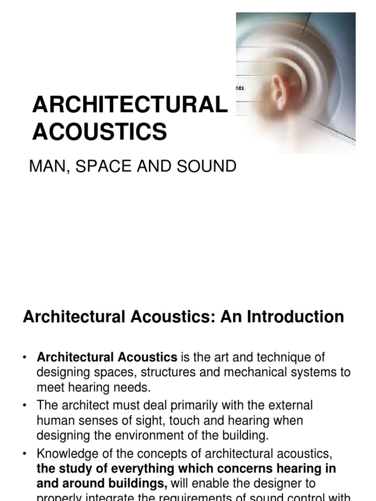Introduction to Architectural Acoustics | PDF | Sound | Frequency