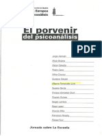 Fernandez Liria Et Al (1996) La Extensión Del Psicoanálisis. Hipótesis para Una Política