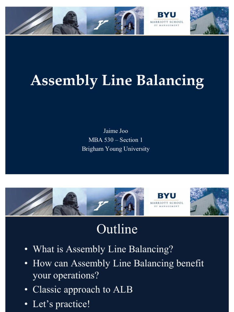 Assembly Line Balancing | PDF | Systems Theory | Systems Science
