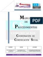 Manual de Procedimientos Comunicacion Social 2017-2021 Definitivo