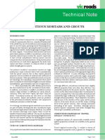 Technical Note TN 01 Cementitious Mortars and Grouts PDF