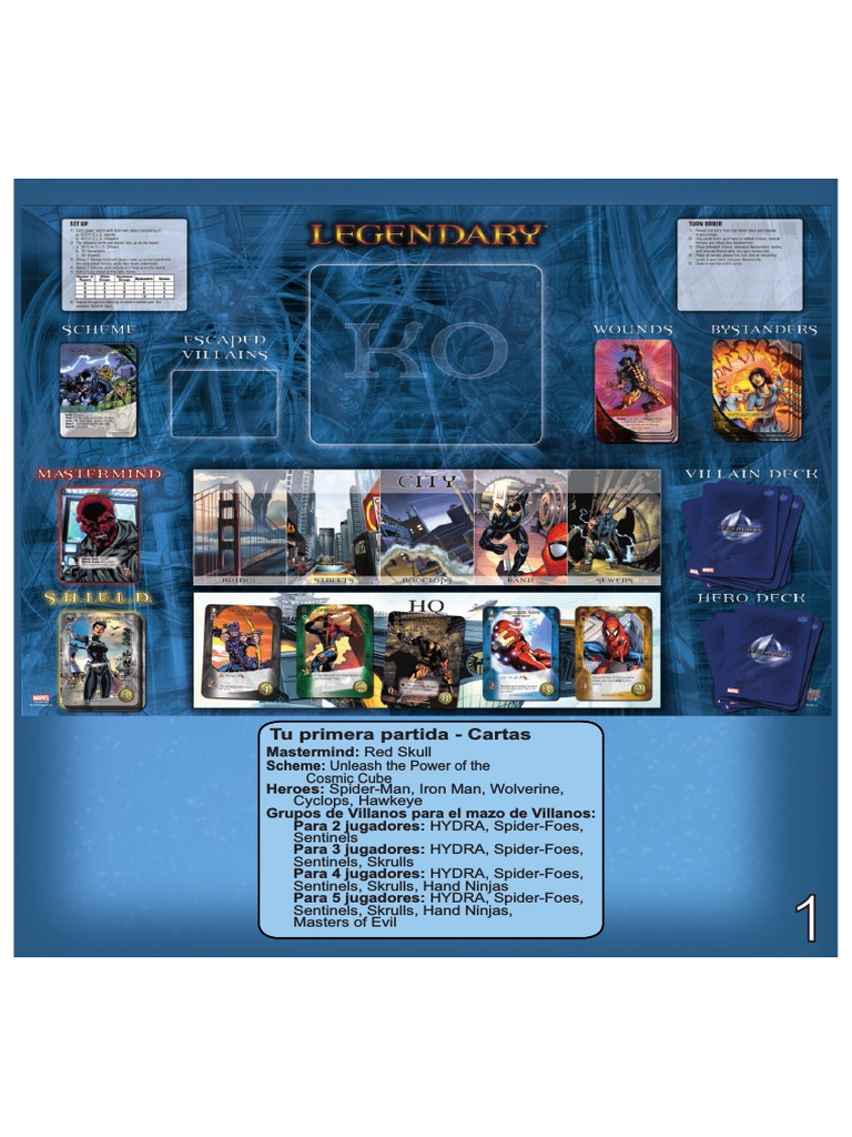 Rules Marvel Legendary | PDF | Superhéroes | Jugando a las cartas