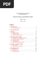 Discrete-Choice Logit Models With R