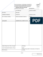 Certificado de Análisis Insumo - ENERO 2014 PDF