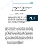 Advanced Integration of Non-Destructive Testing During Laboratory Fatigue Test of Airframe Metal Parts