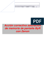 Accion Correctiva Saturacion de Memoria Pantalla ByR