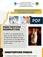 Propiedades Organolepticas y Nutritivas de La Leche