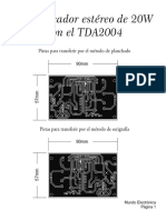 Amplificador Estéreo de 20W Con TDA2004