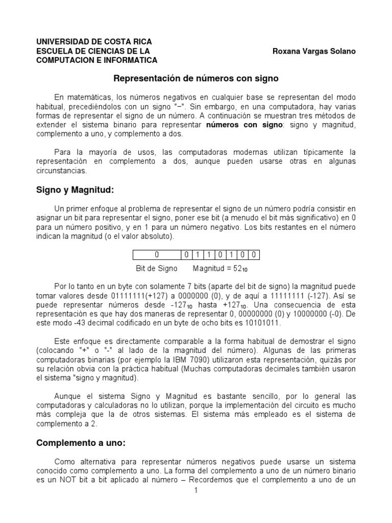8 - Representación de Números Con Signo y Formato Estándar - IEEE | PDF ...