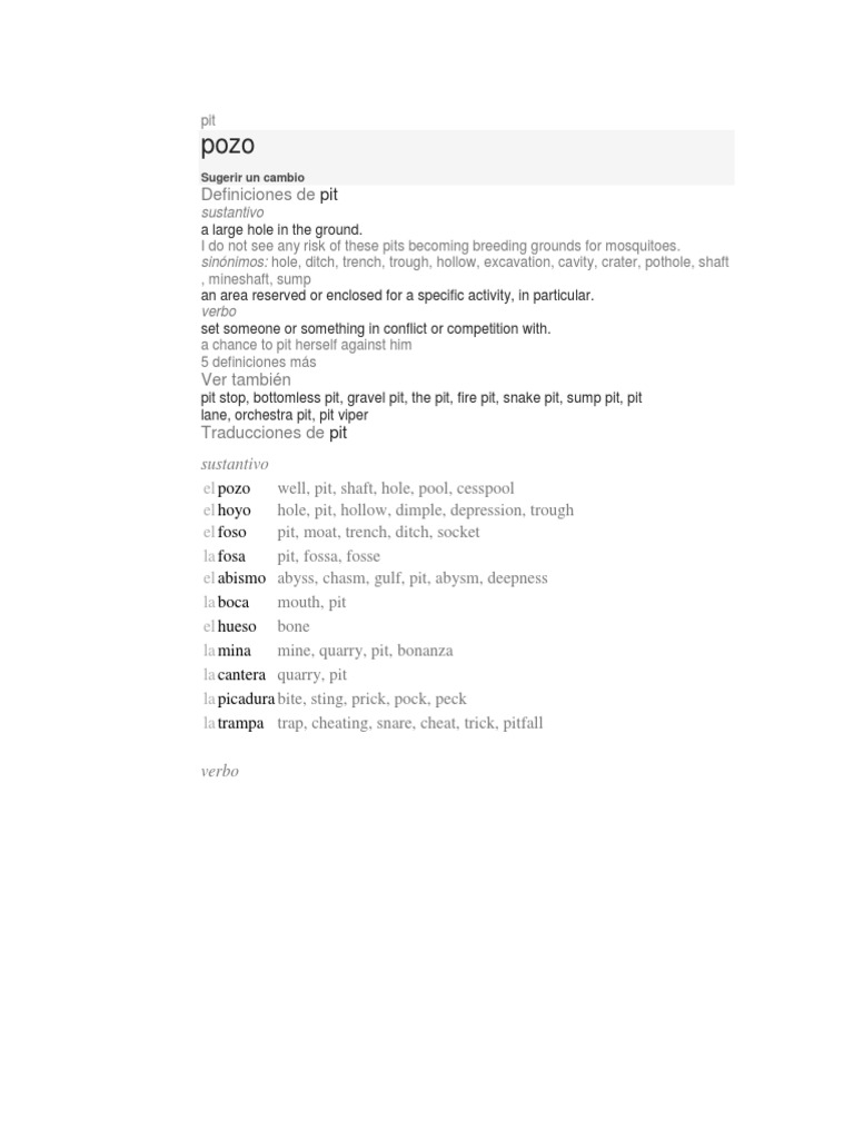 Definitions and Translations of 