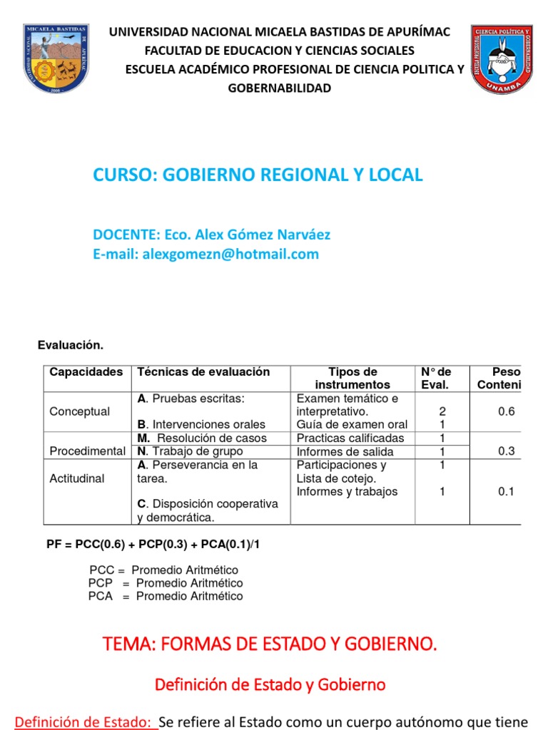 Definición de Estado y Gobierno | PDF | Formas de gobierno | Federación