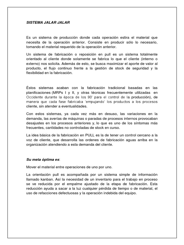 Sistema Jalar Jalar | PDF | Inventario | Cliente
