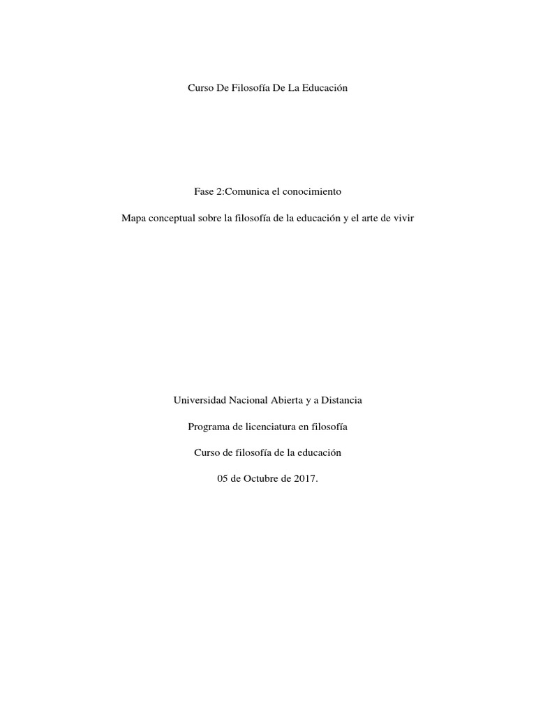 Mapa Conceptual | PDF | Filosofía de la educación | Conocimiento