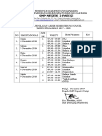 4 Jadwal Pas